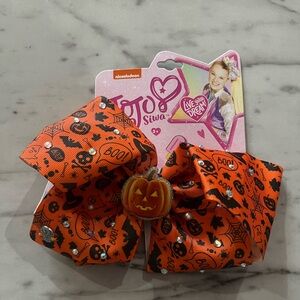 JoJo Siwa Hair Clip Large Bow Halloween Orange black ghosts Pumpkin bats BOO!